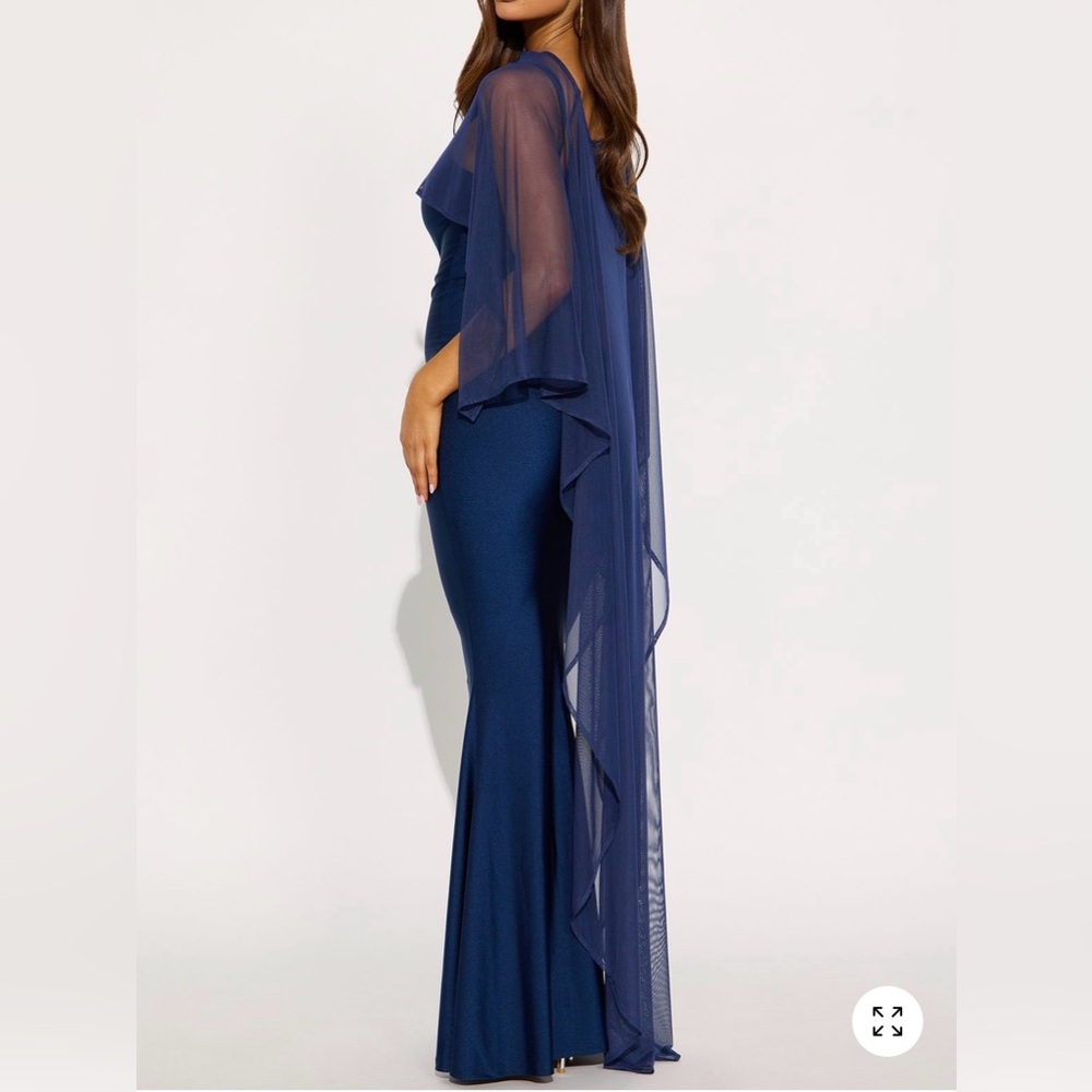 Fashion Nova Satin Maxi Dress - Picture 2 of 4
